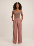 Calça Alfaitaria Marina - Mocha Mousse