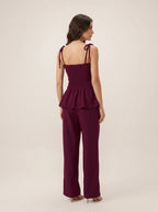 Conjunto Marina Malbec Calça