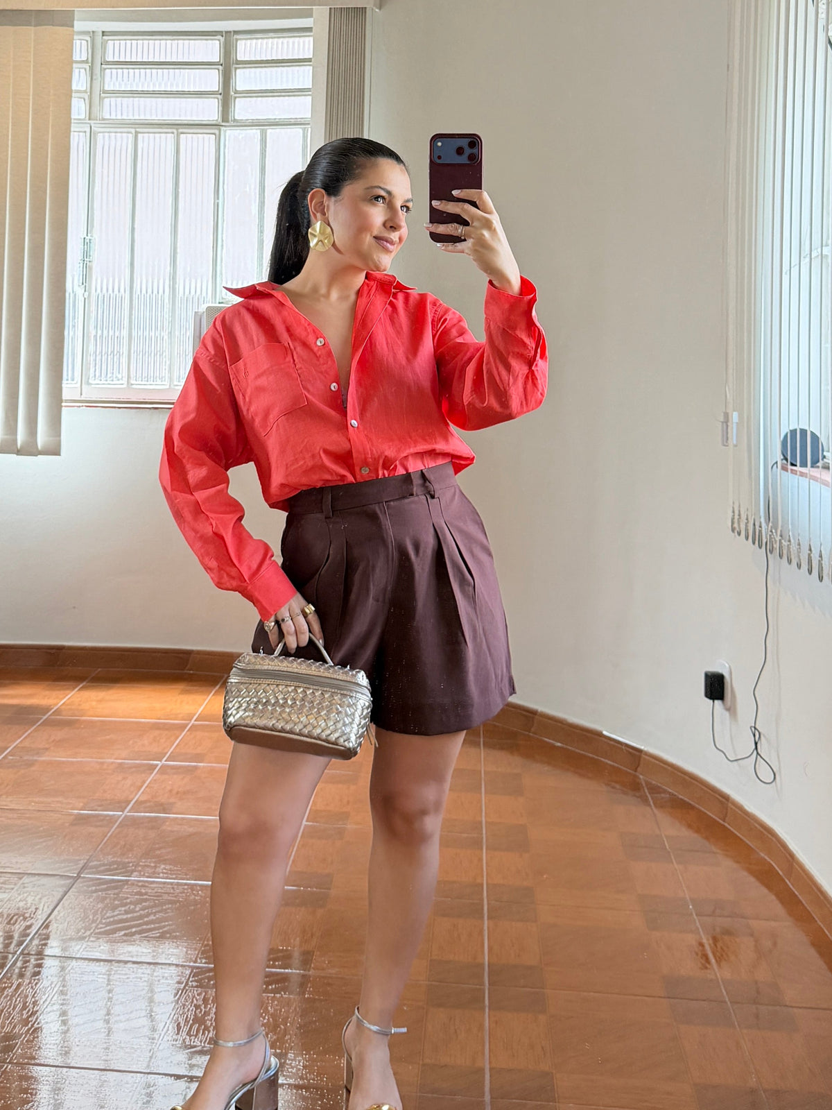 Camisa Linho Emília Melancia