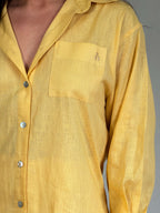Conjunto Emília Linho Amarelo Calça