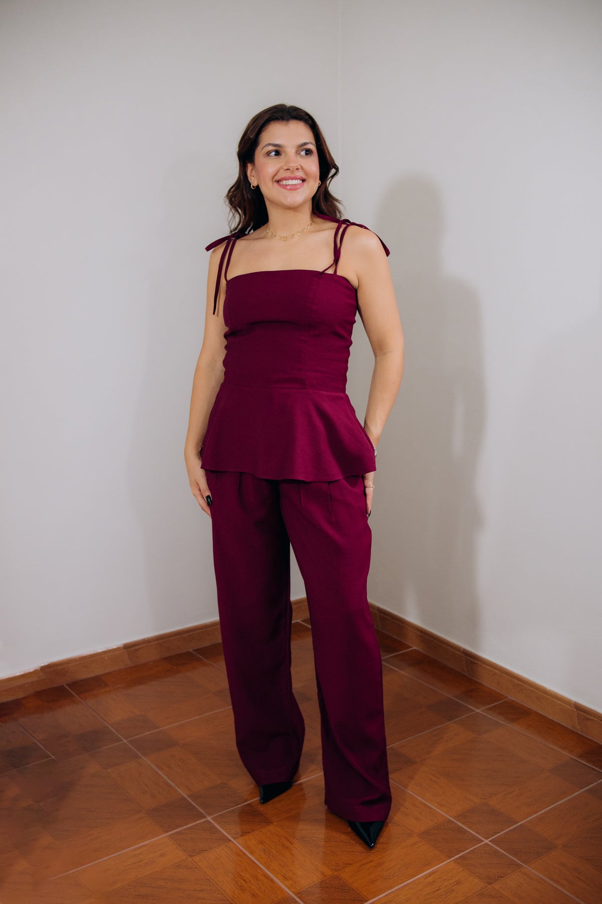 Conjunto Marina Malbec Calça