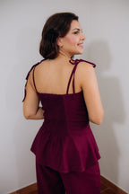 Conjunto Marina Malbec Calça