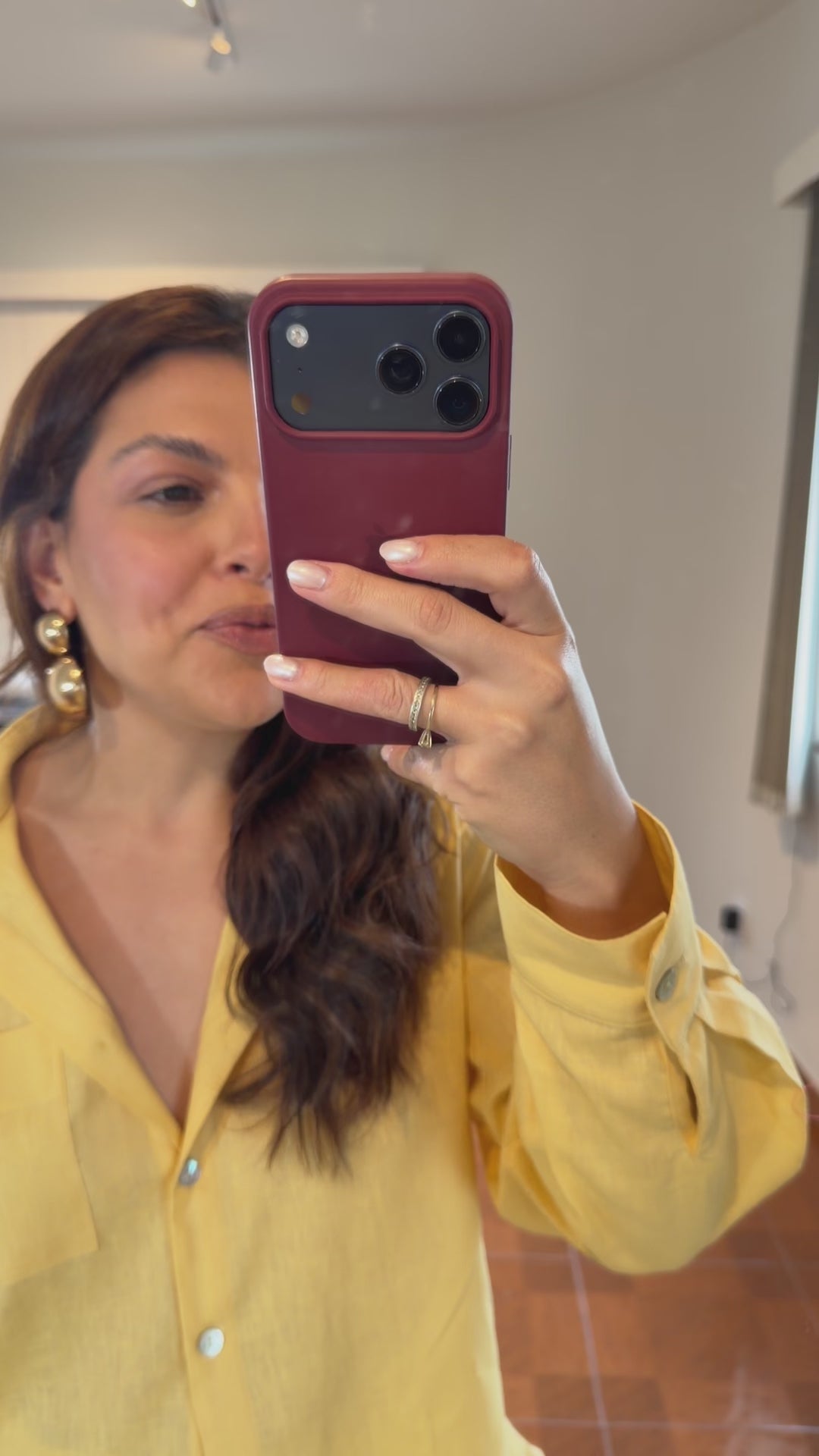 Camisa Linho Emília Amarela